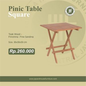 Picnic Table Square Teak Wood
