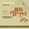 Round Tree Bench Teakwood